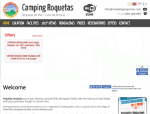 Tablet Screenshot of campingroquetas.com
